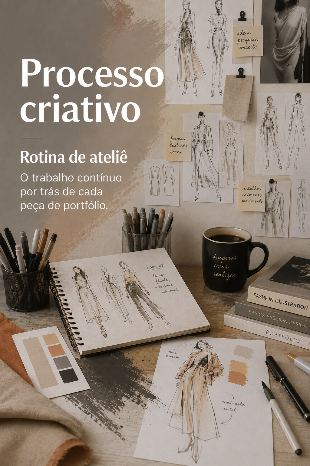 Rotina de ateliê